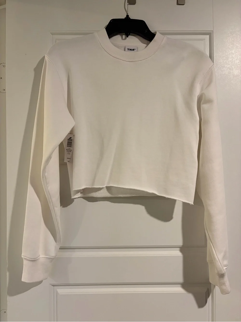 Aritzia | TNA Boyfriend Cropped Crewneck Sweatshirt | Sz 2XS (Fits like Sz S) - Picture 2 of 12